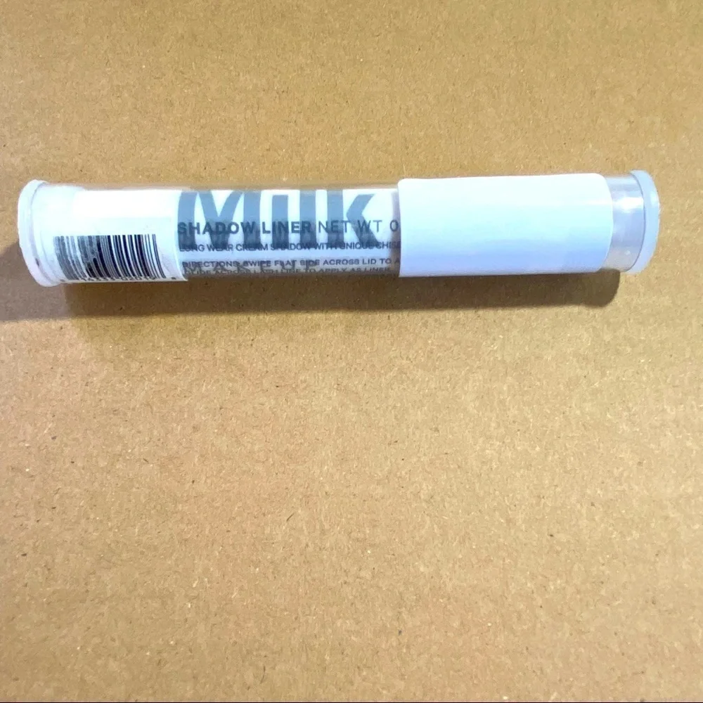 MILK makeup shadow liner, lip color, tattoo stamp